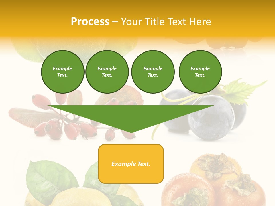 Isolated Juicy Lemon PowerPoint Template