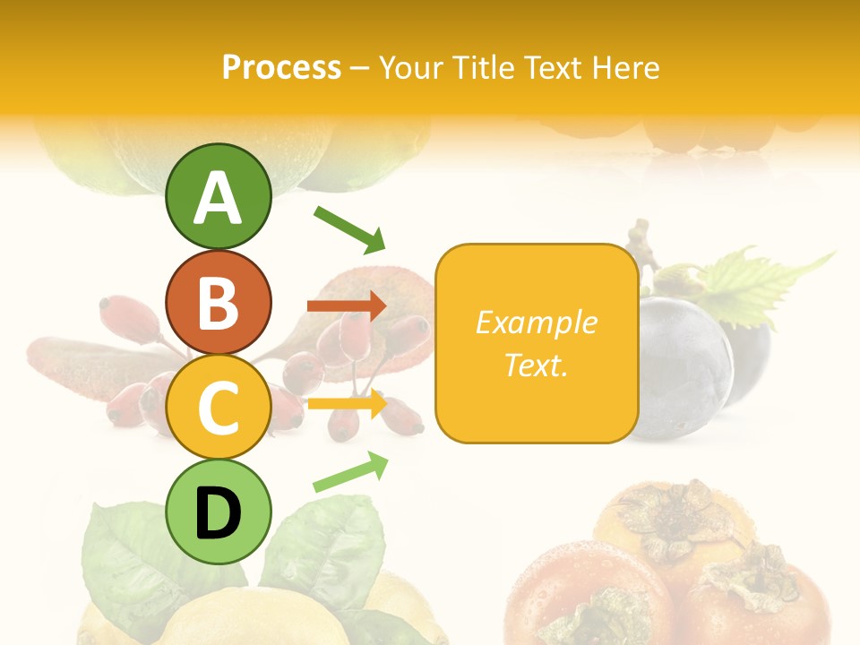 Isolated Juicy Lemon PowerPoint Template