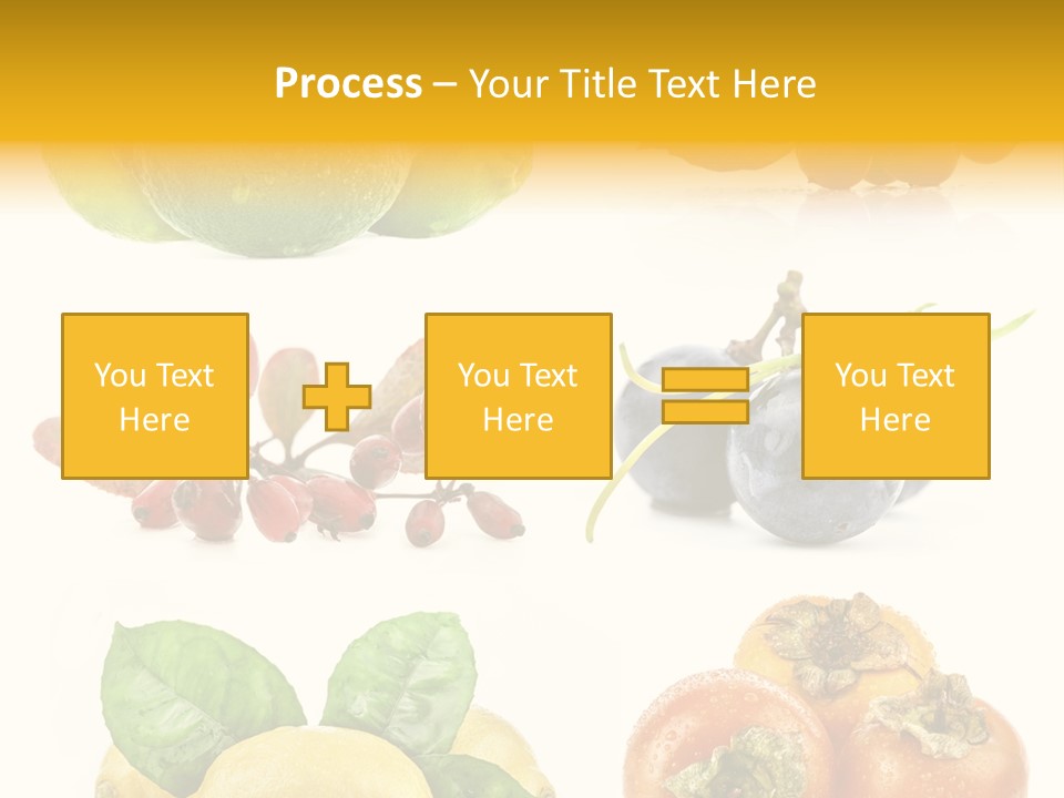 Isolated Juicy Lemon PowerPoint Template