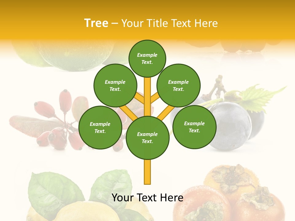 Isolated Juicy Lemon PowerPoint Template