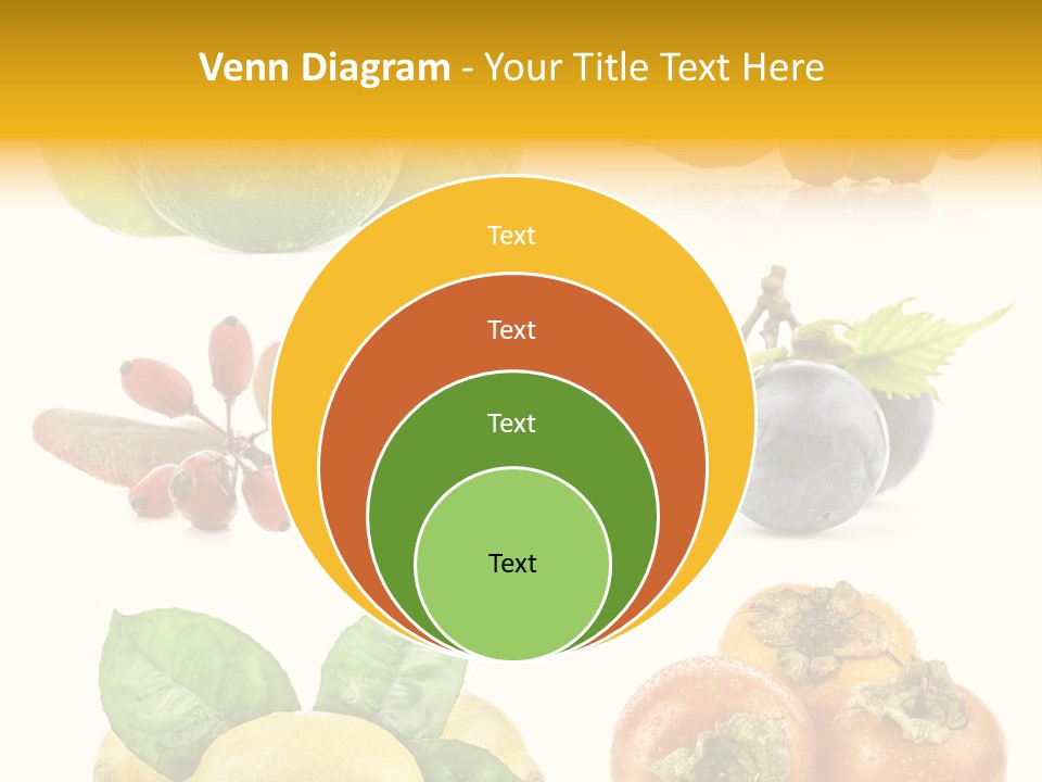 Isolated Juicy Lemon PowerPoint Template