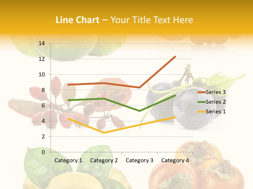 Isolated Juicy Lemon PowerPoint Template