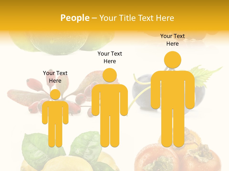 Isolated Juicy Lemon PowerPoint Template