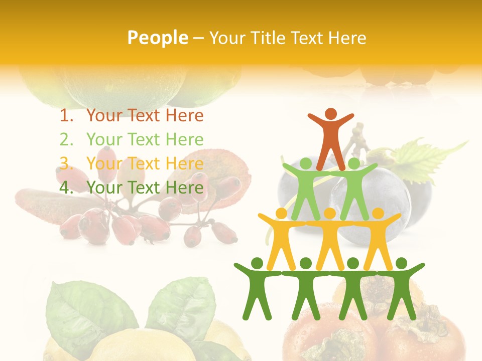 Isolated Juicy Lemon PowerPoint Template