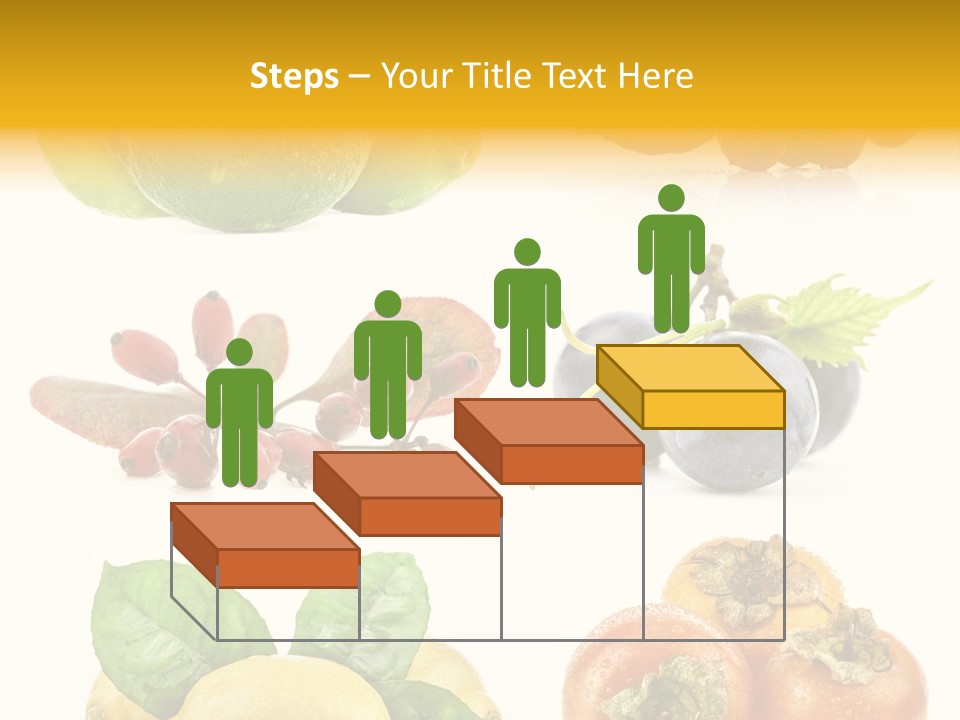 Isolated Juicy Lemon PowerPoint Template