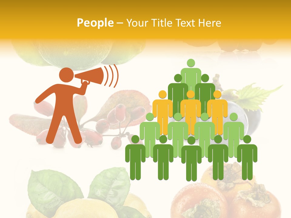 Isolated Juicy Lemon PowerPoint Template