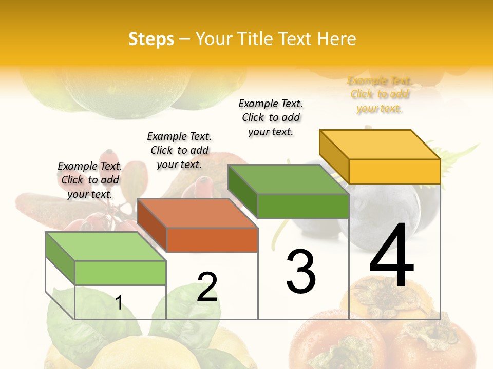 Isolated Juicy Lemon PowerPoint Template