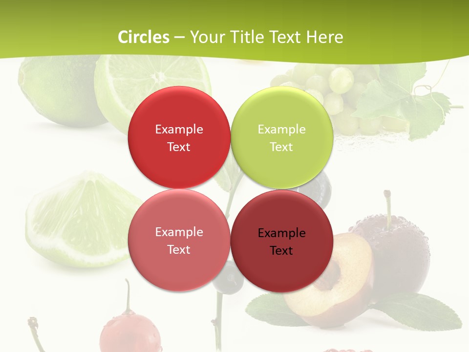 Raw Fruit Segment PowerPoint Template