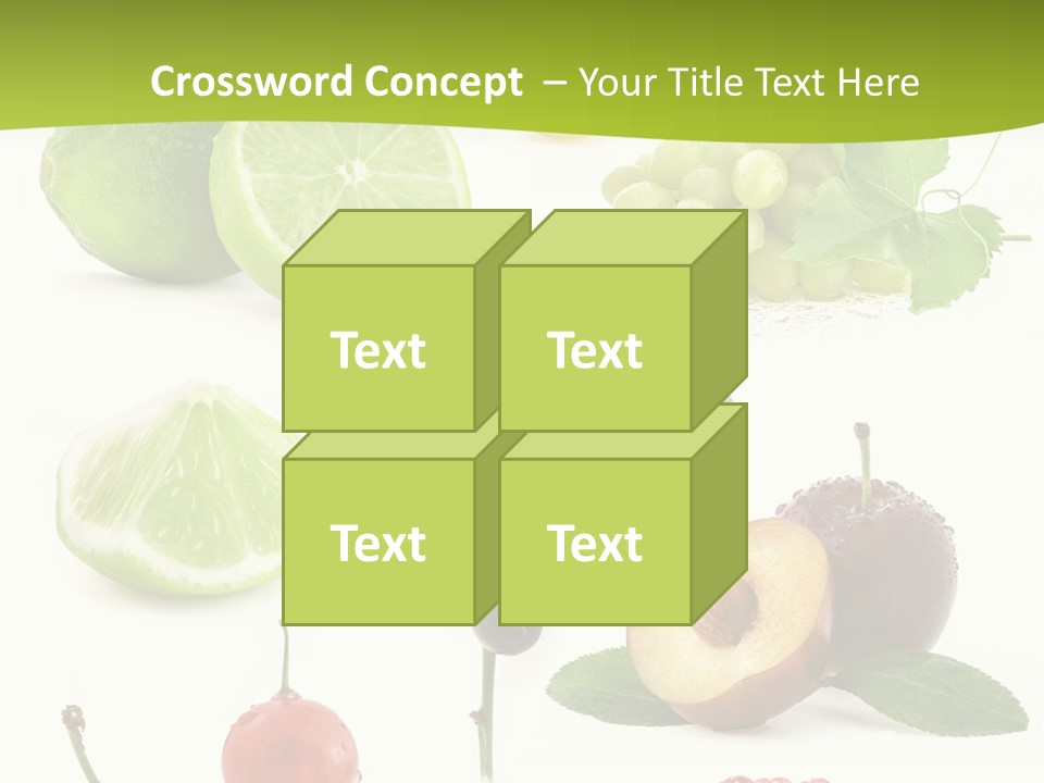 Raw Fruit Segment PowerPoint Template