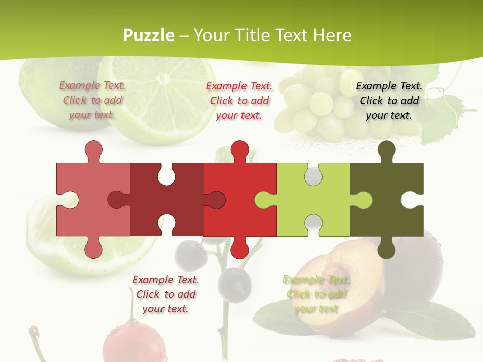 Raw Fruit Segment PowerPoint Template