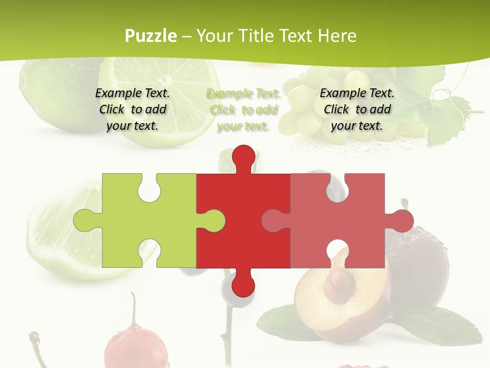 Raw Fruit Segment PowerPoint Template