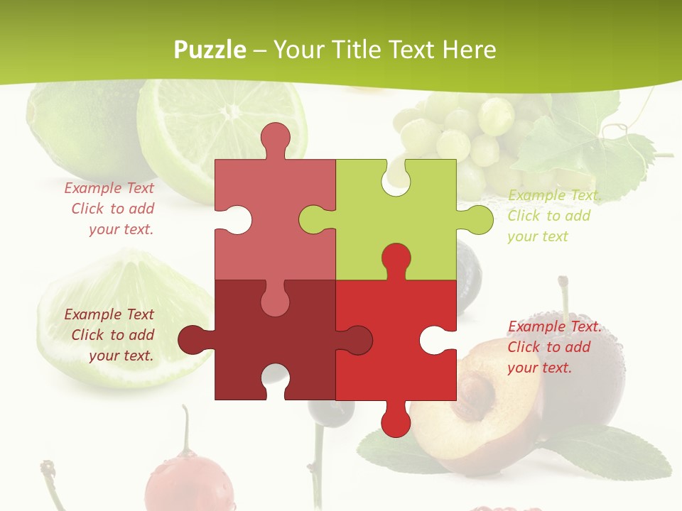 Raw Fruit Segment PowerPoint Template