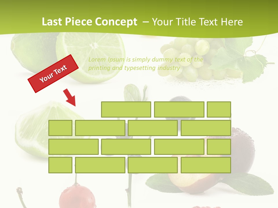 Raw Fruit Segment PowerPoint Template