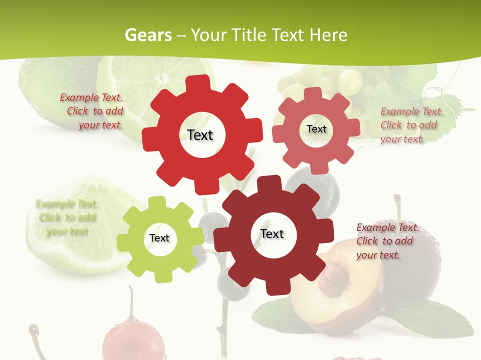 Raw Fruit Segment PowerPoint Template