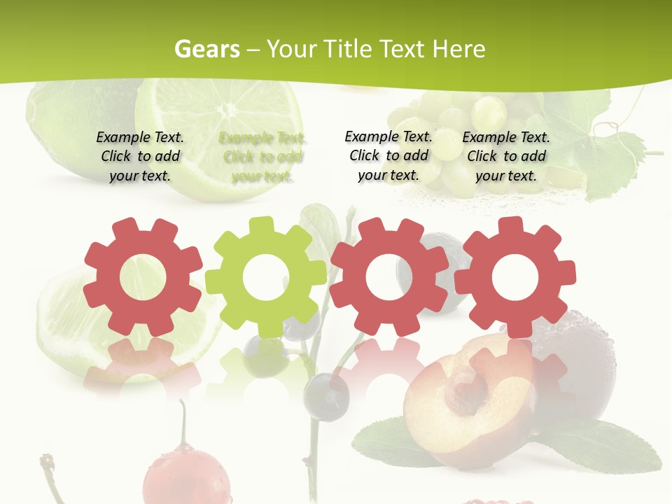 Raw Fruit Segment PowerPoint Template