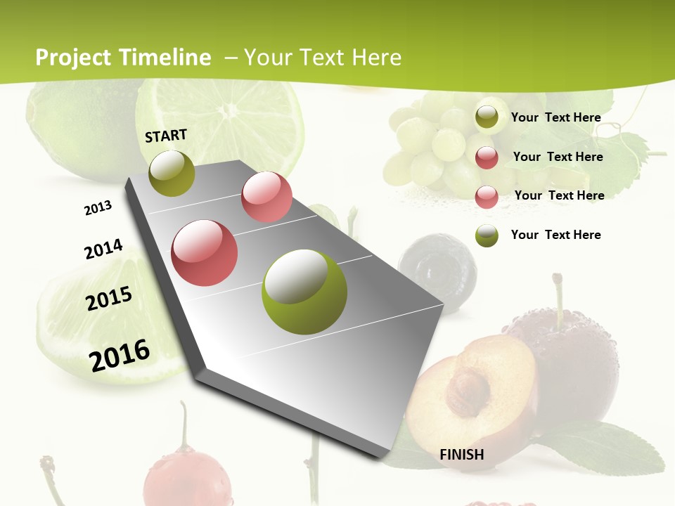 Raw Fruit Segment PowerPoint Template