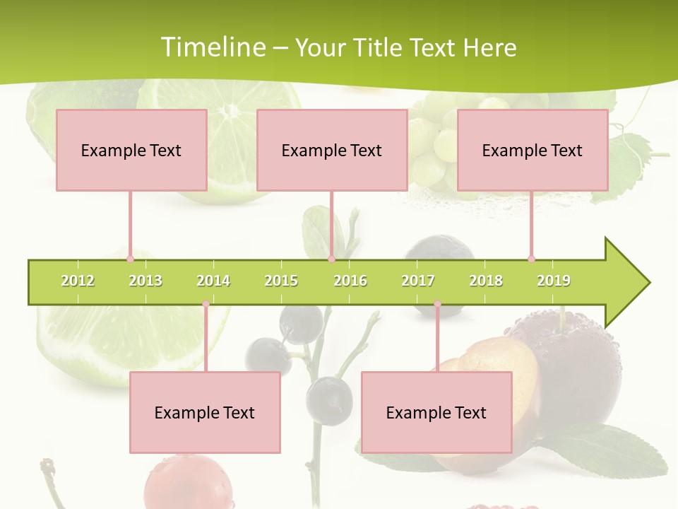 Raw Fruit Segment PowerPoint Template