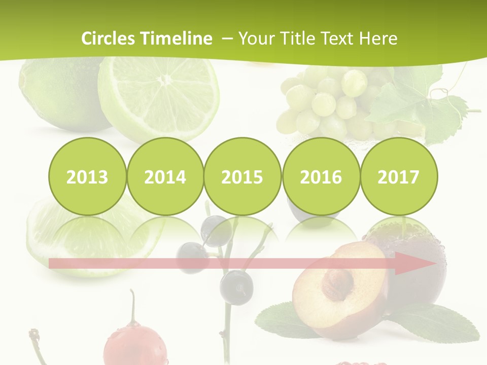 Raw Fruit Segment PowerPoint Template