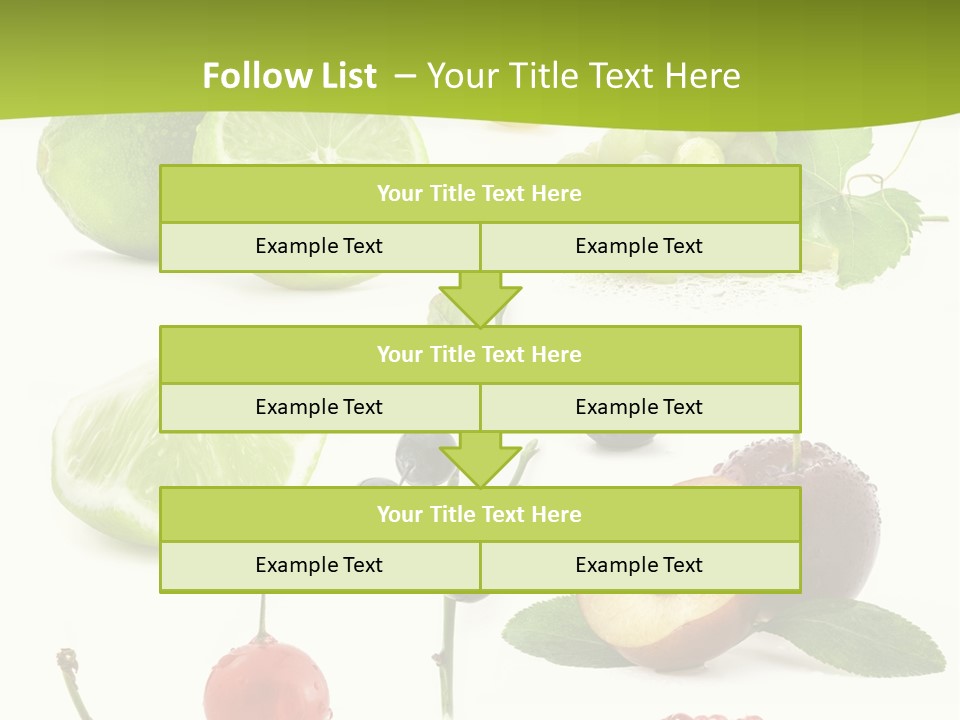 Raw Fruit Segment PowerPoint Template
