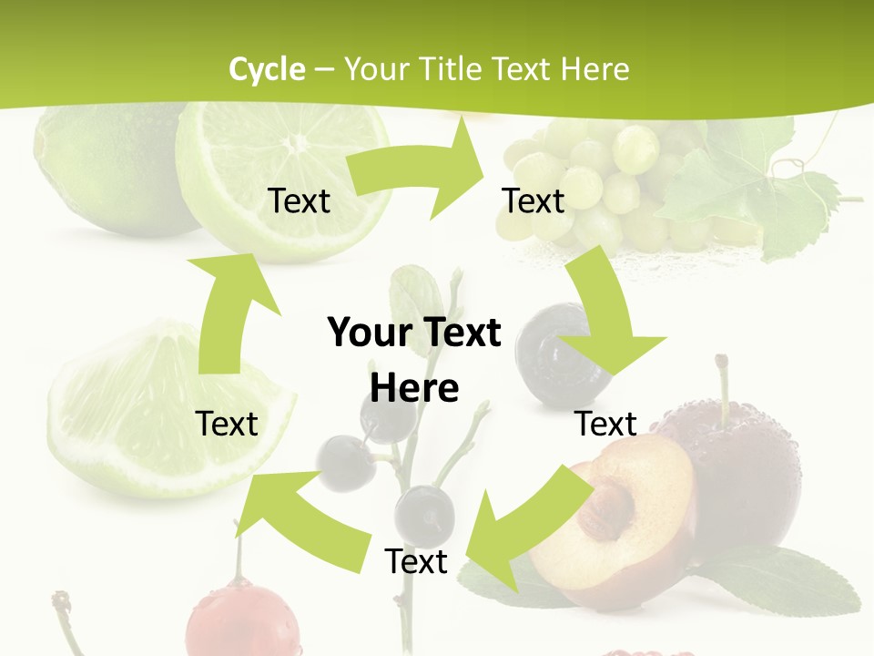 Raw Fruit Segment PowerPoint Template
