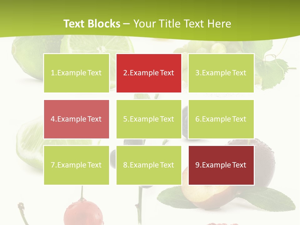 Raw Fruit Segment PowerPoint Template