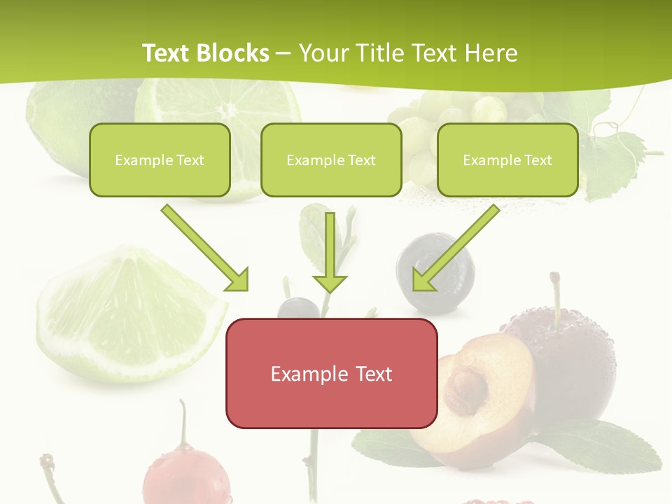 Raw Fruit Segment PowerPoint Template