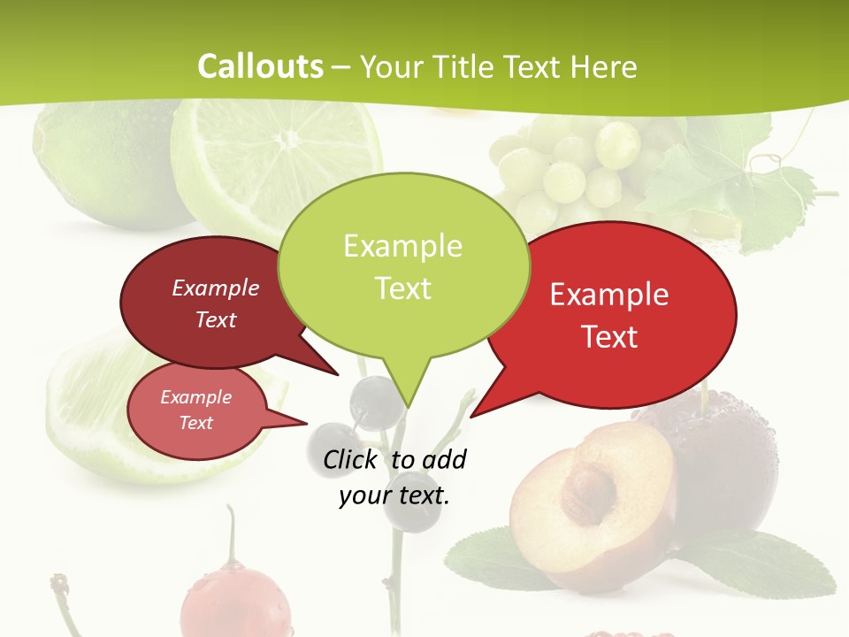 Raw Fruit Segment PowerPoint Template