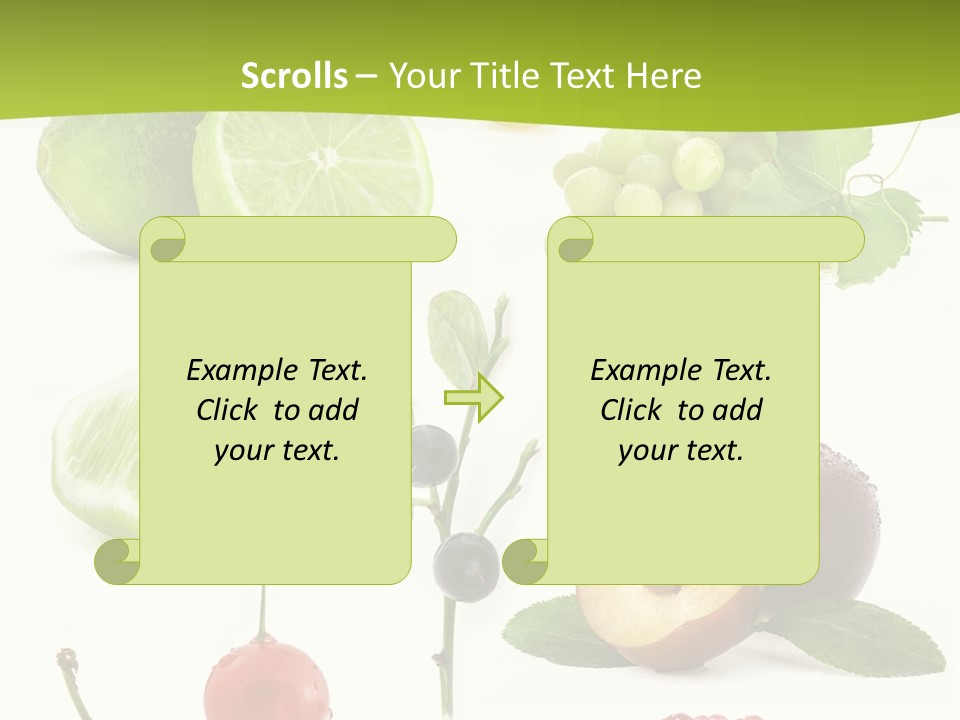 Raw Fruit Segment PowerPoint Template