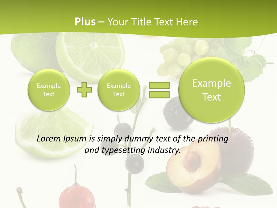 Raw Fruit Segment PowerPoint Template