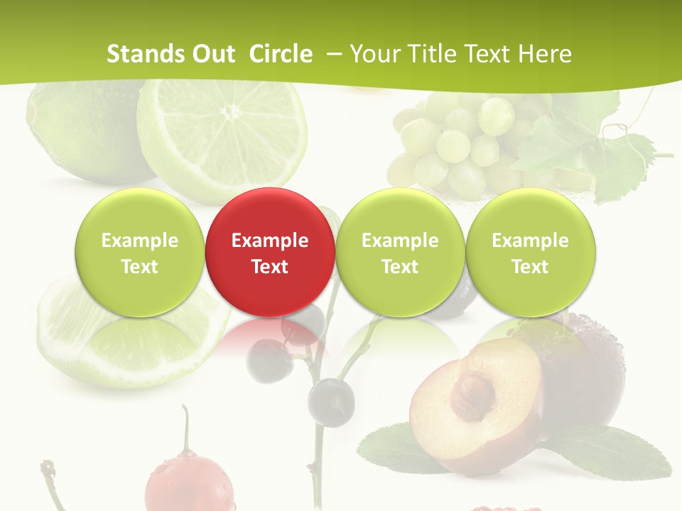Raw Fruit Segment PowerPoint Template