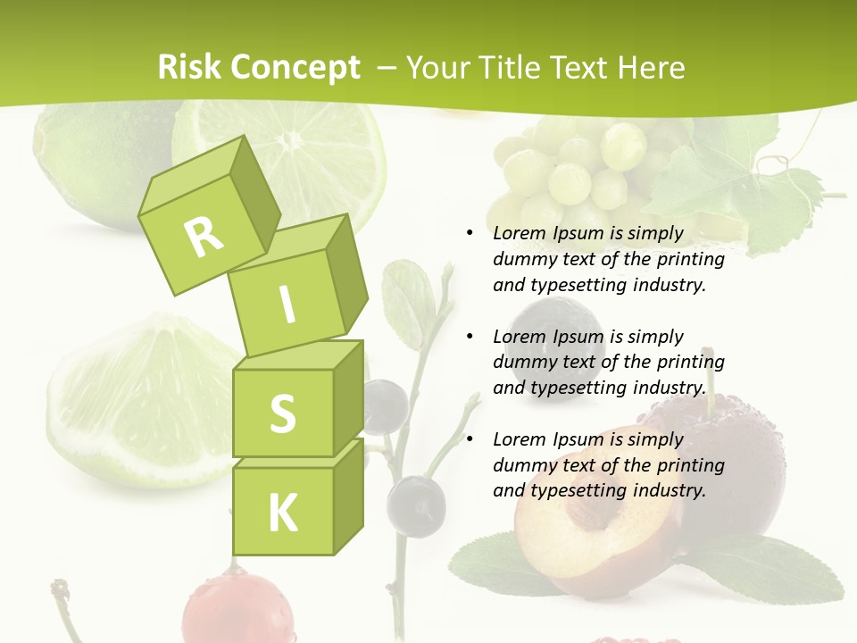 Raw Fruit Segment PowerPoint Template
