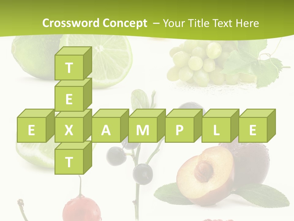 Raw Fruit Segment PowerPoint Template