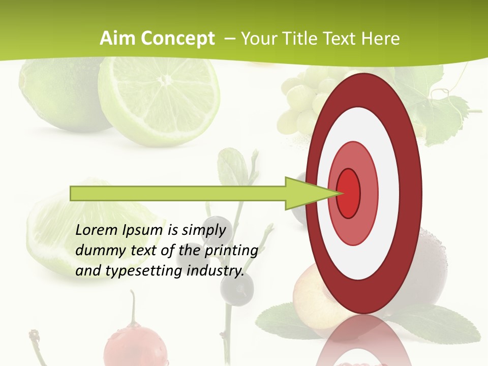 Raw Fruit Segment PowerPoint Template