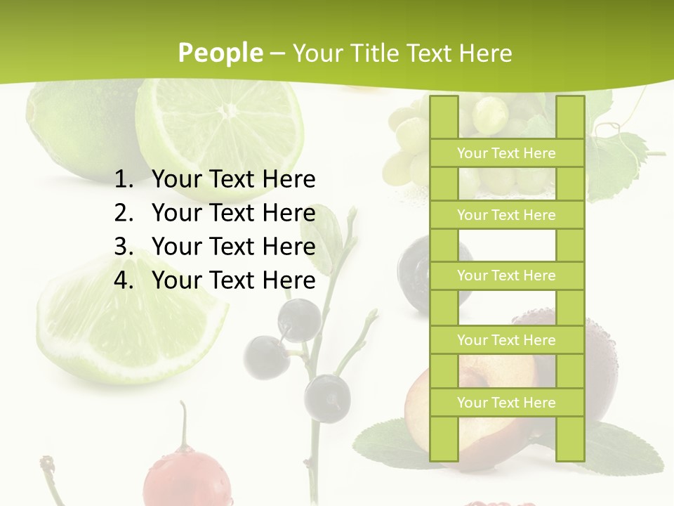 Raw Fruit Segment PowerPoint Template
