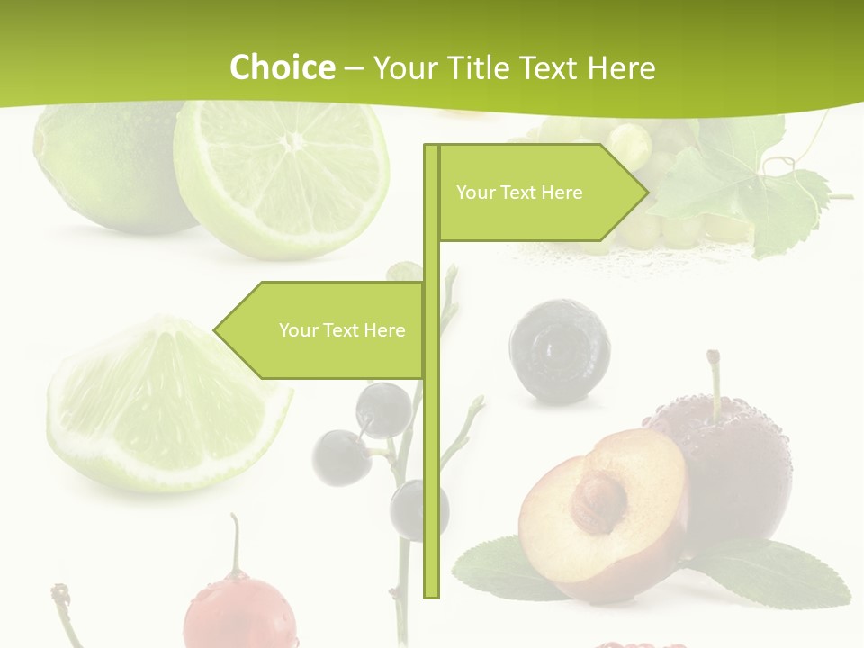Raw Fruit Segment PowerPoint Template