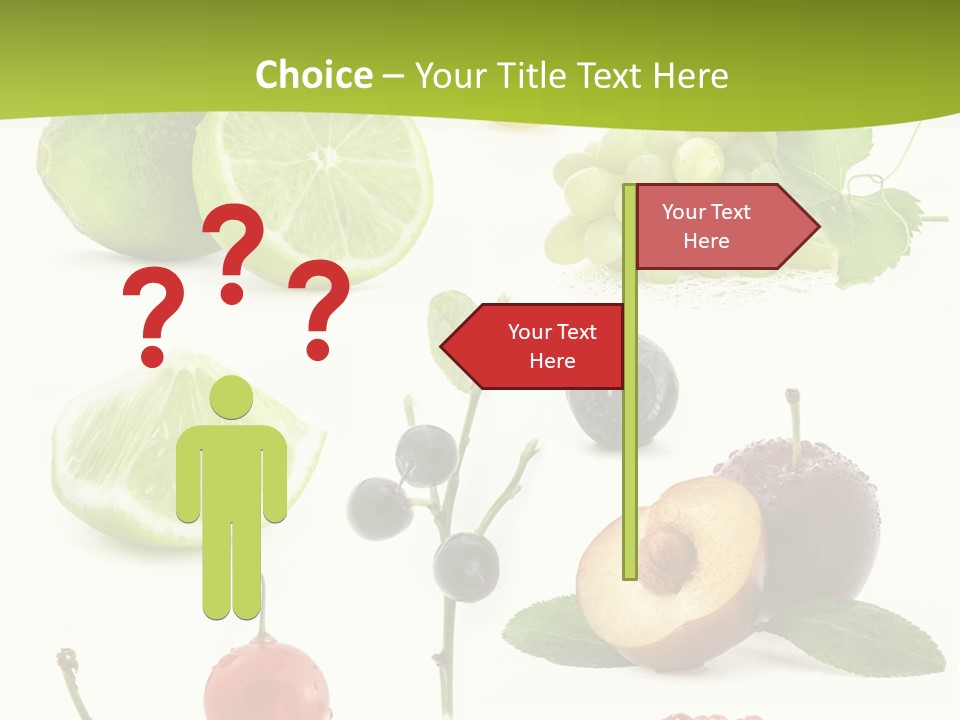 Raw Fruit Segment PowerPoint Template