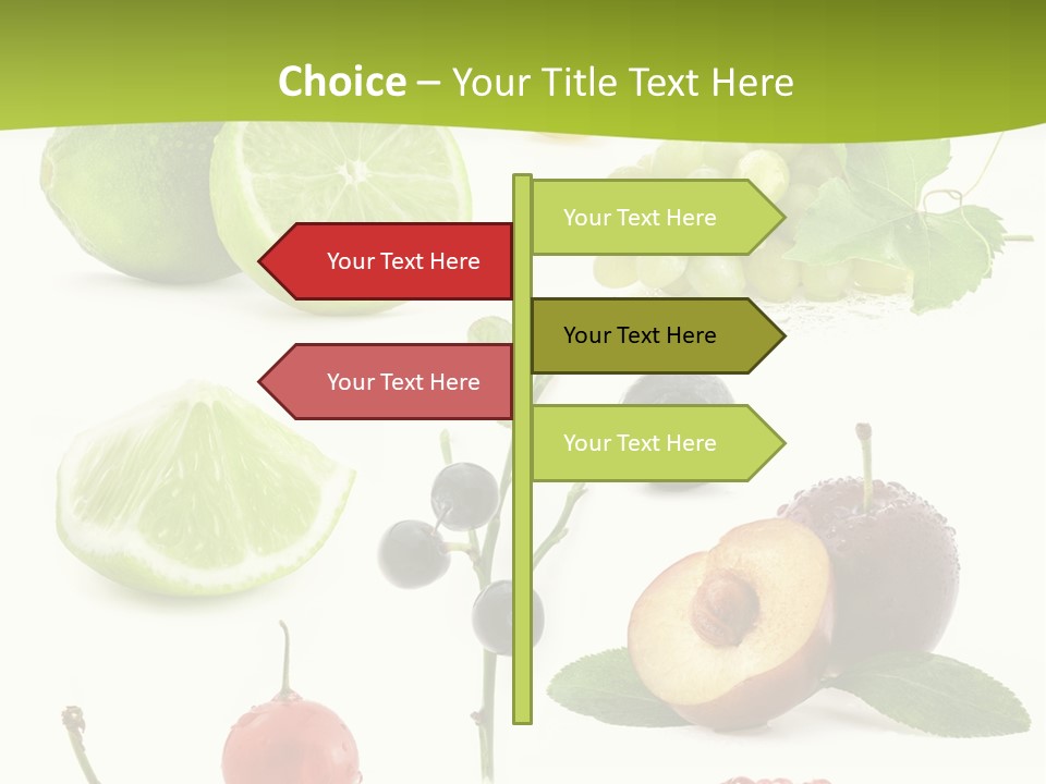 Raw Fruit Segment PowerPoint Template