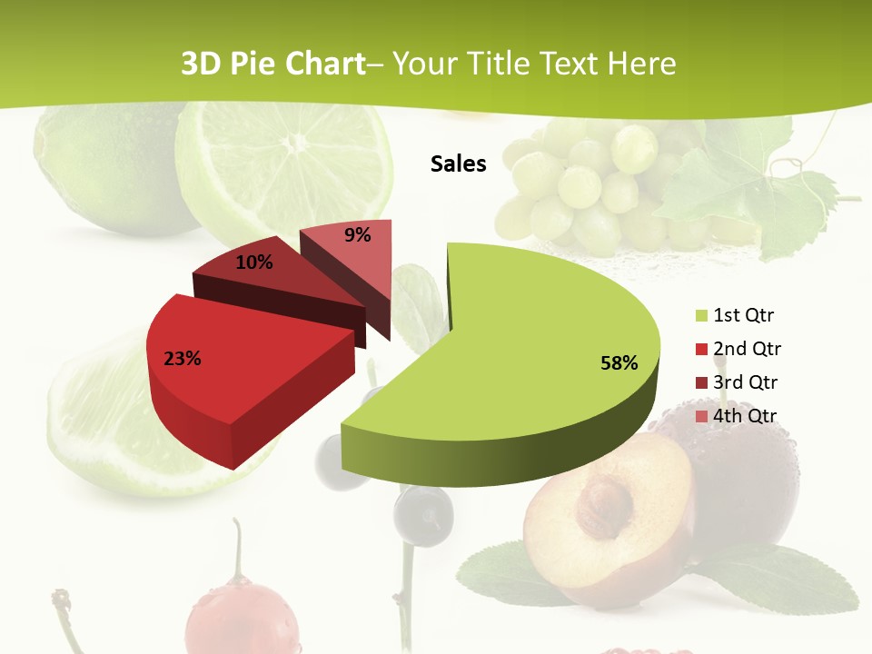 Raw Fruit Segment PowerPoint Template