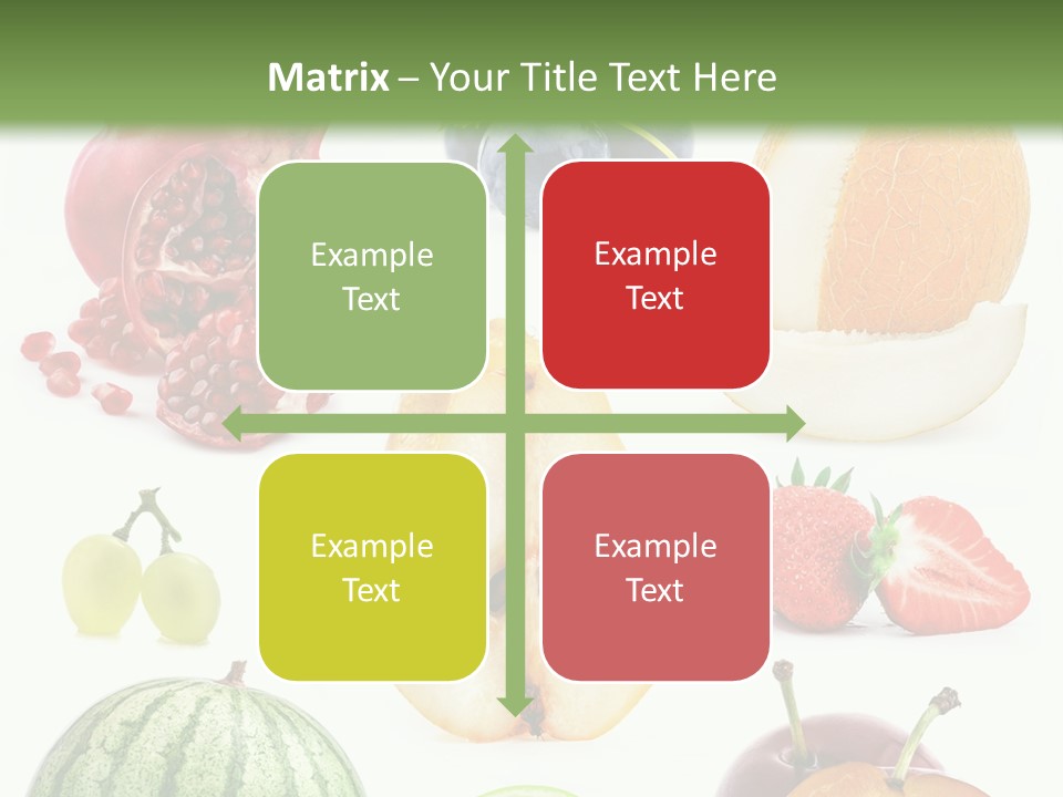 Orange Striped Citrus PowerPoint Template