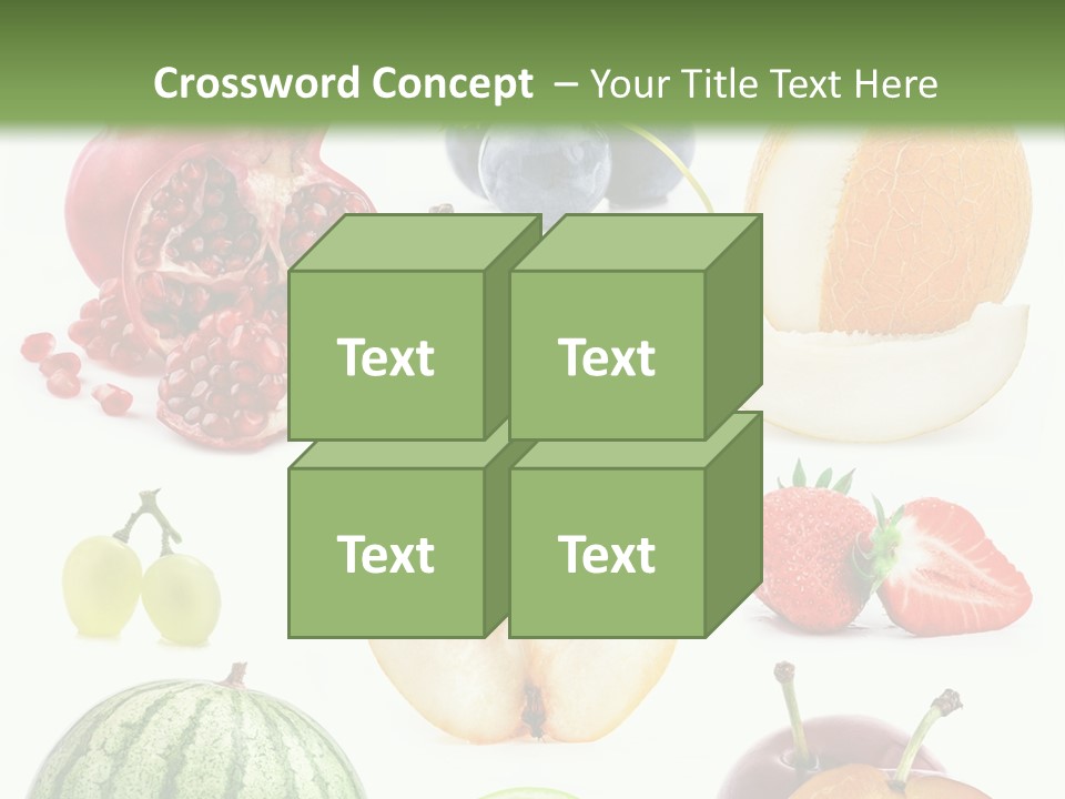 Orange Striped Citrus PowerPoint Template