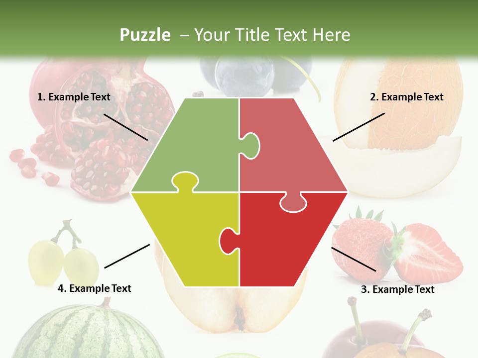 Orange Striped Citrus PowerPoint Template