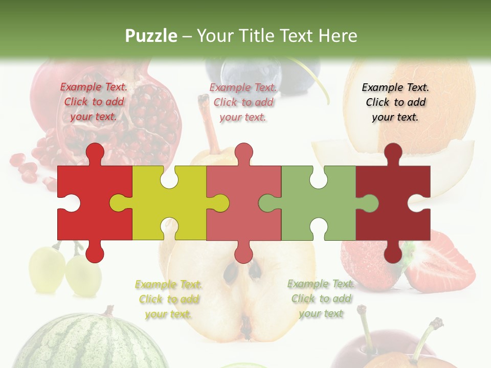 Orange Striped Citrus PowerPoint Template