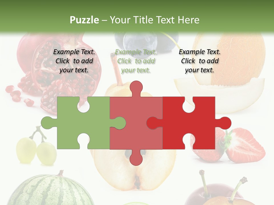 Orange Striped Citrus PowerPoint Template