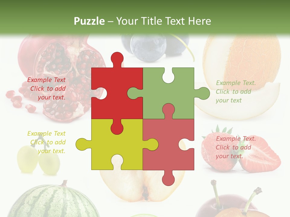 Orange Striped Citrus PowerPoint Template