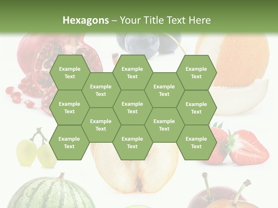 Orange Striped Citrus PowerPoint Template