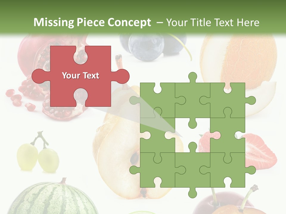 Orange Striped Citrus PowerPoint Template