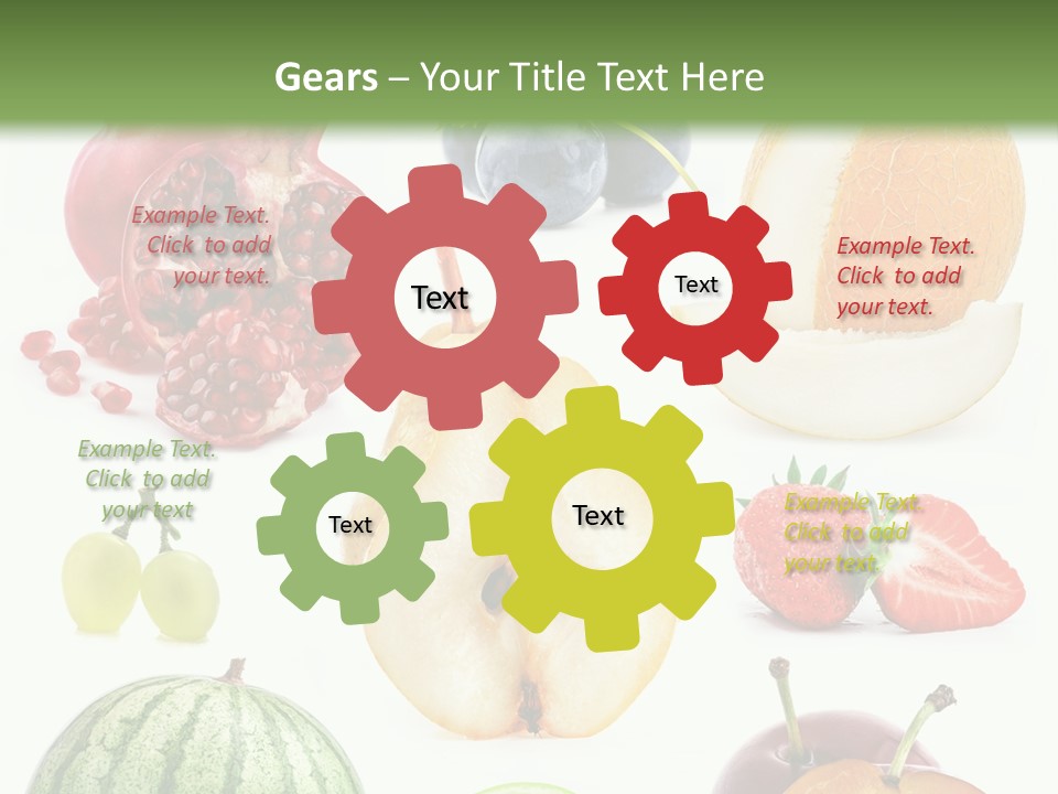 Orange Striped Citrus PowerPoint Template