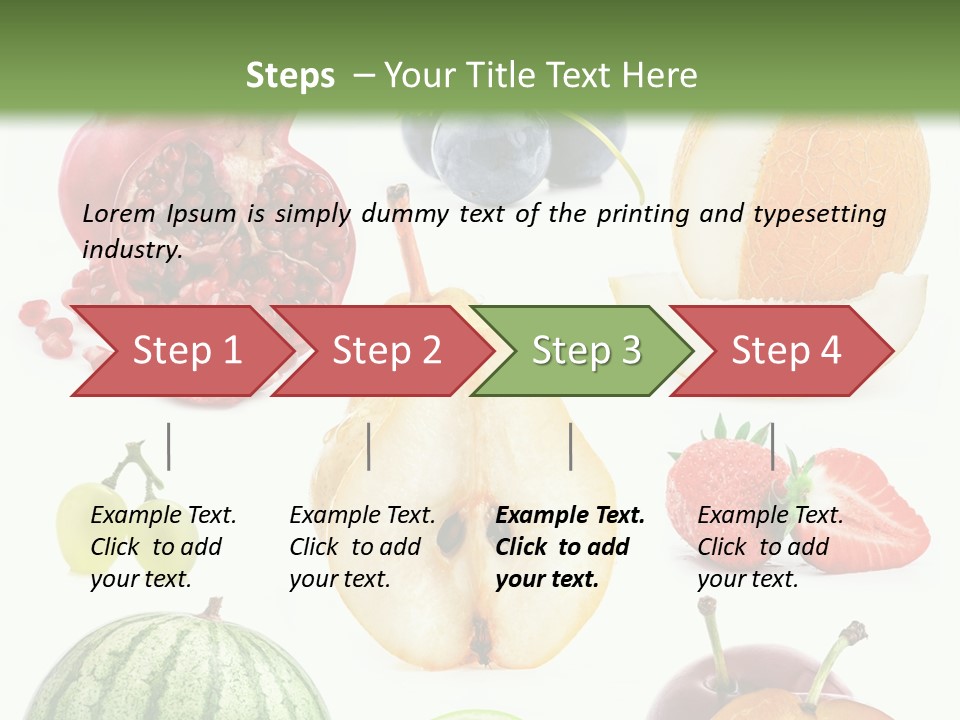 Orange Striped Citrus PowerPoint Template