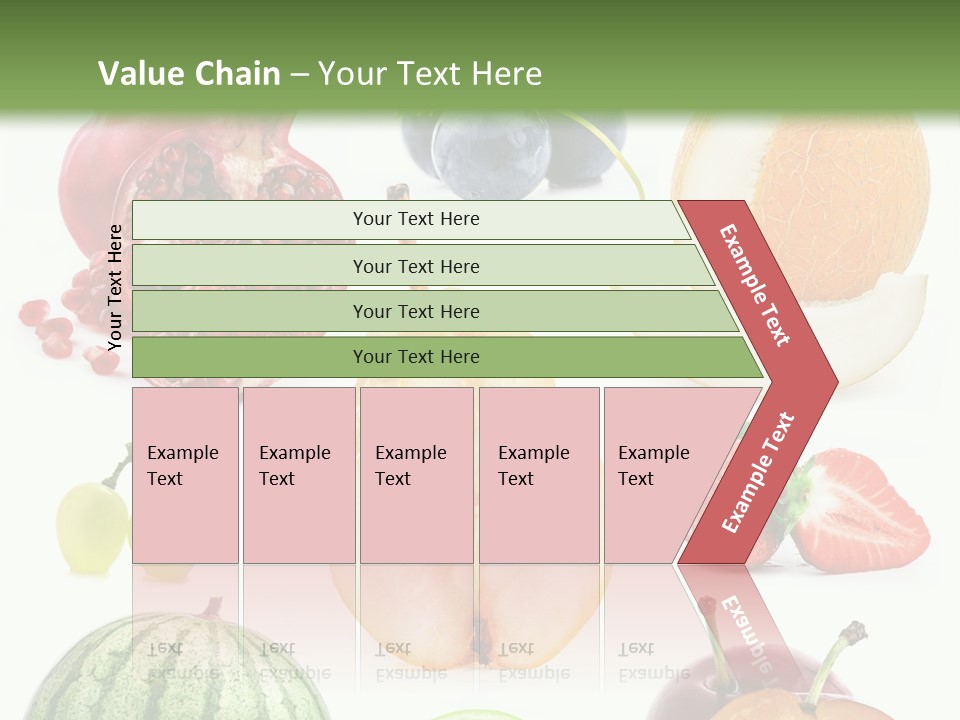 Orange Striped Citrus PowerPoint Template