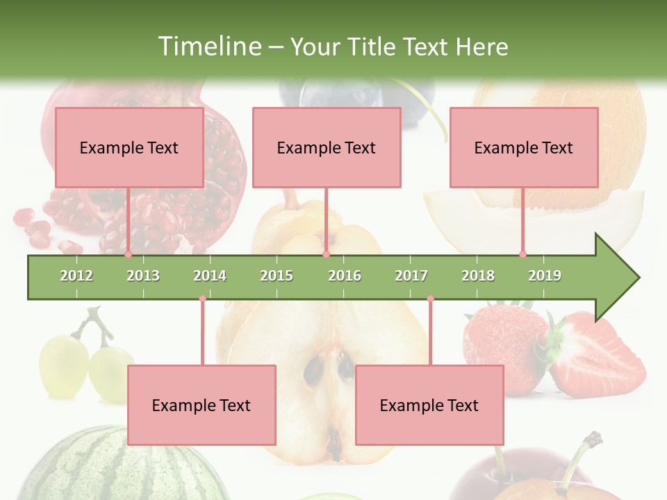 Orange Striped Citrus PowerPoint Template